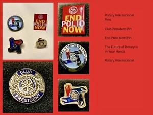 Rotary International Pins - Club President Pin & (3) Beautiful Pins (Make Offer)
