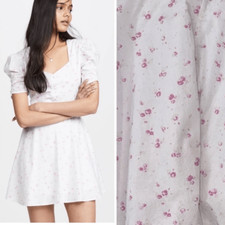 NWT LoveShackFancy Cora Mini Dress Pink Brimfield Floral Medium