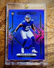 2021 Obsidian Azeez Ojulari Purple Flood SSP RC Electric Etch Giants