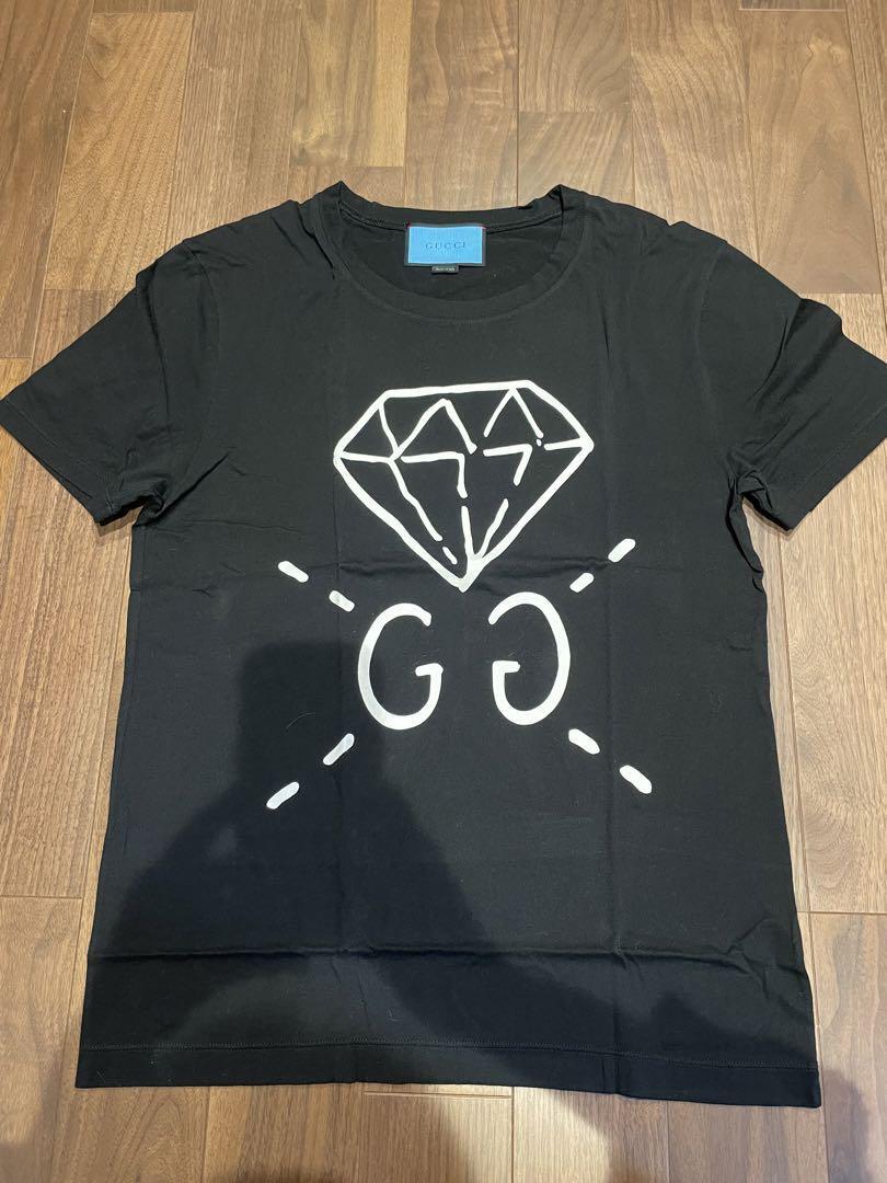 Gucci 17SS Ghost GG Diamond Short Sleeve T shirt Mens | eBay