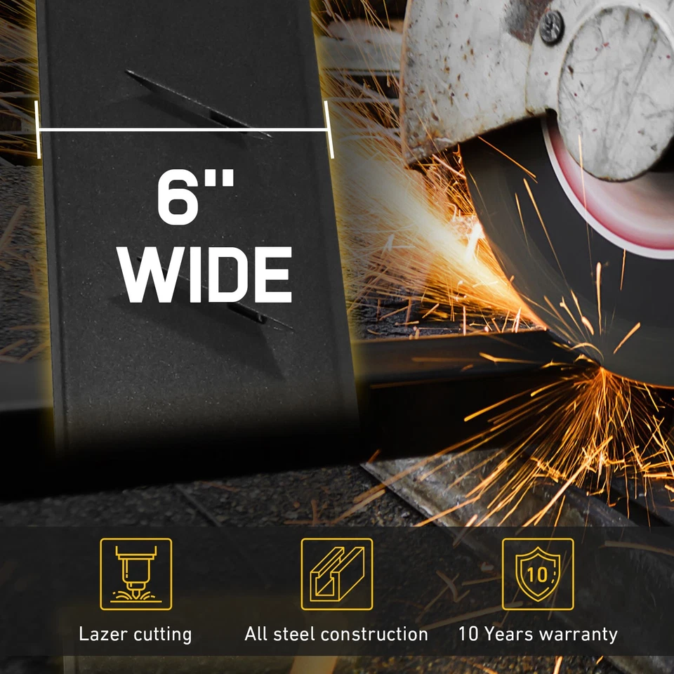 Fit 03-09 Dodge Ram 2500 3500 Quad Cab 6" Running Boards Side Steps Nerf Bars - Imagem 4 de 4