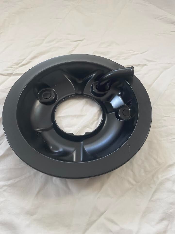 1966-1972 Chevelle BBC 396-454 Open Style Air Cleaner Base | Black