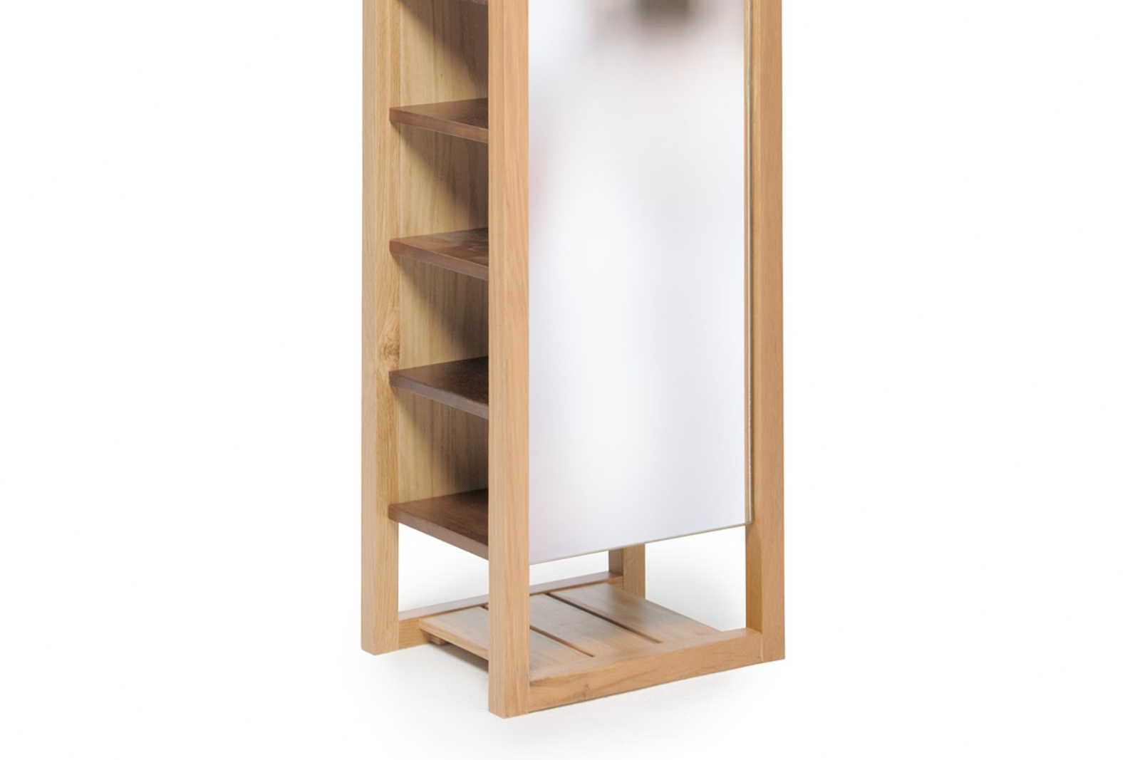 Futon Company Oak Storage Mirror Shoe Rack Clothes Storage eBay