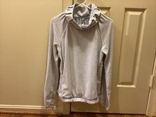 Lululemon After All Pullover Sweatshirt French Terry Cotton Light Gray Sz 6