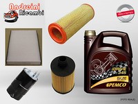 Set Service 4 Filter Und ÖL Lancia Musa 1.6 Multijet Von 2008->