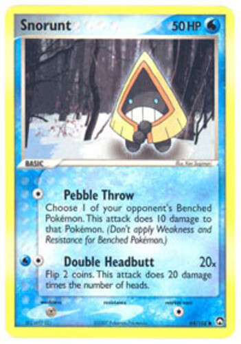 Pokemon - Snorunt - 64/108 - Common - EX Power Keepers - NM