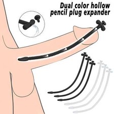 Sex Toy for Man Insert Silicone Penis Plug Expander Sounding Urethral Dilators