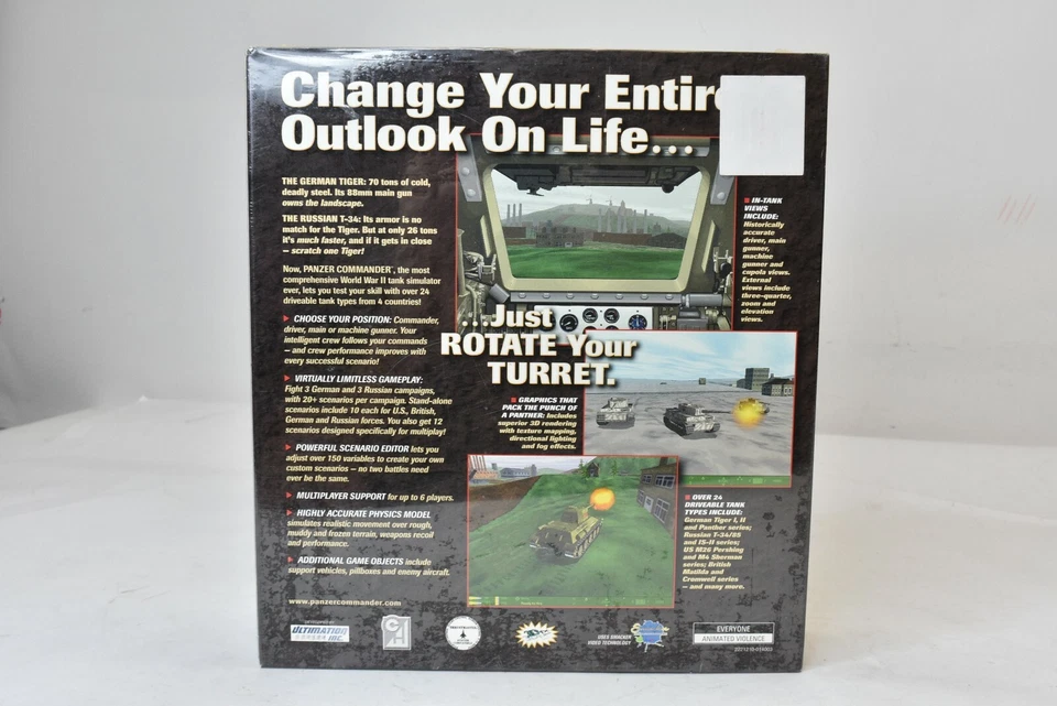 Panzer Commander WW2 Tank Simulator Big Box Game Win95 SSI 1998 - SEALED! - Image 2 of 3