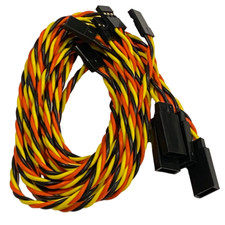  5 60CM Twisted 22awg Servo Extensions Lead JR / Hitec - 24" 2' 600mm