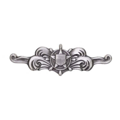 U.S. Coast Guard Cutterman Badge Enlisted USCG Genuine 1-1/4''W x 1/2''H