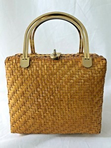 small wicker purse