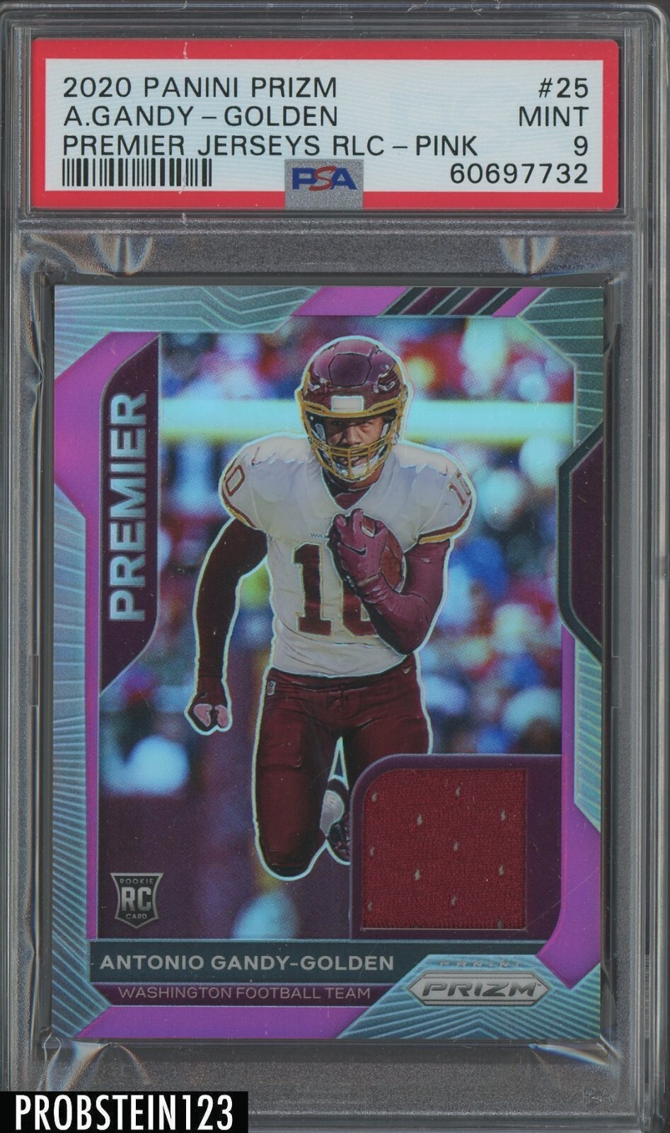Antonio Gandy-Golden Panini Prizm Premier Jerseys Relics #25 Pink