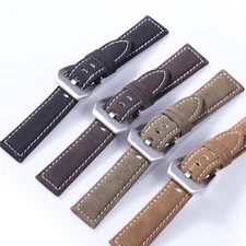18mm 20mm 22mm 24mm Quick Fit Matte Genuine Leather Watch Band Strap