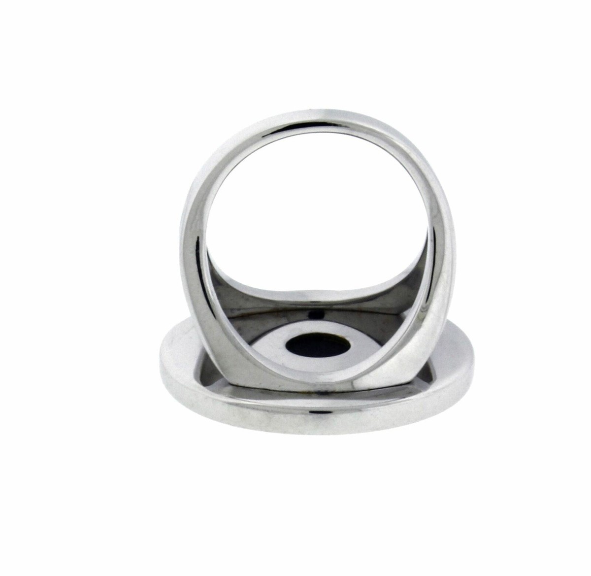 Bvlgari Bvlgari Large Black Onyx Ring In 18K White Gold With