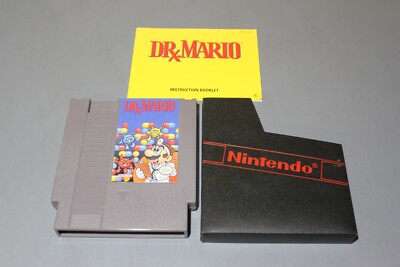 Dr. Mario (NES, 1990) Cartridge and Manual Authentic