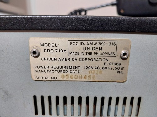 UNIDEN PRO 710E CB Radio BASE STATION - Tested Working - Zdjęcie 6 z 6
