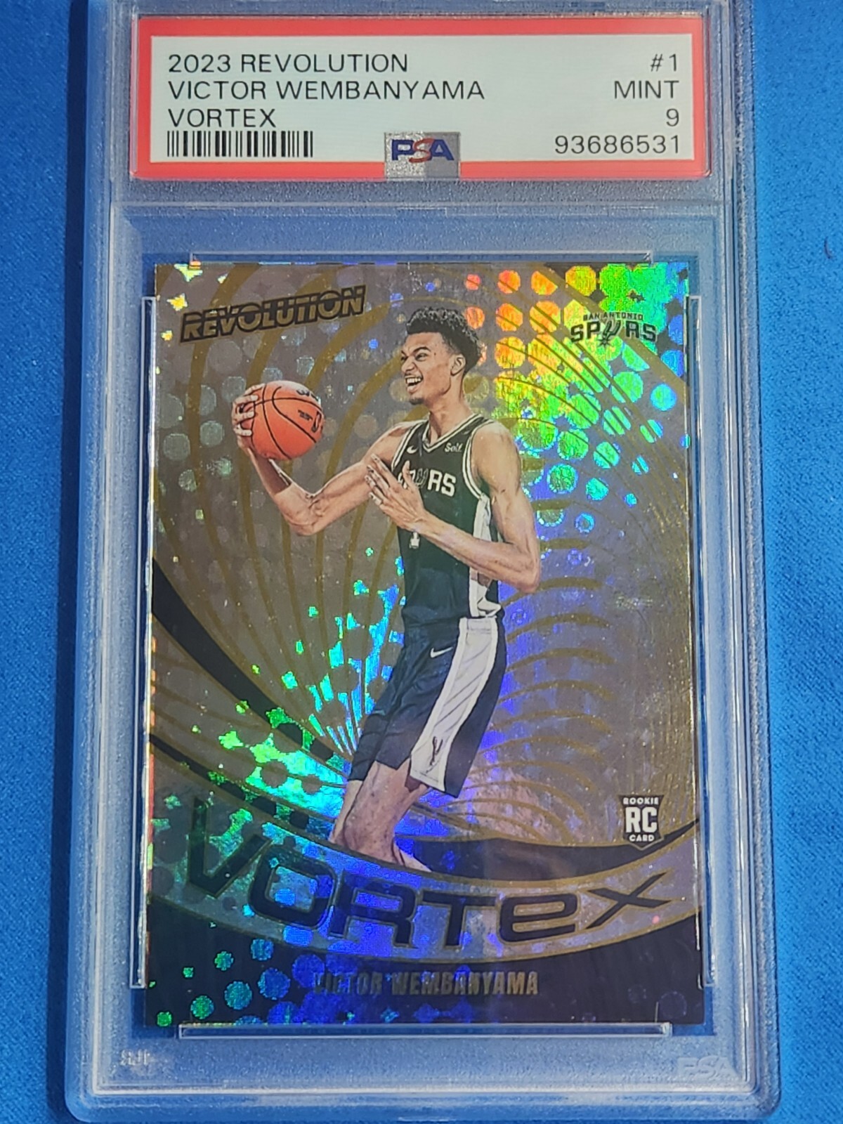 VICTOR WEMBANYAMA 2023 REVOLUTION #1 VORTEX PSA 9 🔥 SPURS 🔥 FRESH SLAB