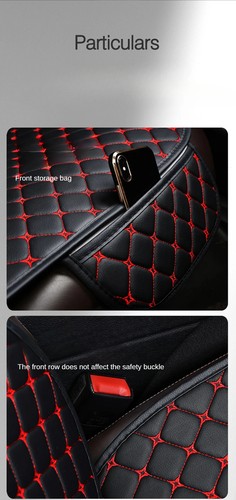 Leather Car Seat Cover Minimalism Cushion Wear-resistant Durable Four Seasons - Picture 19 of 26
