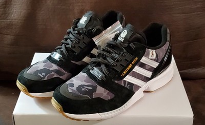 adidas Originals Ã BAPE Ã UNDEFEATED ZX 8000 Black FY8852 SHOES US 9.0 | eBay