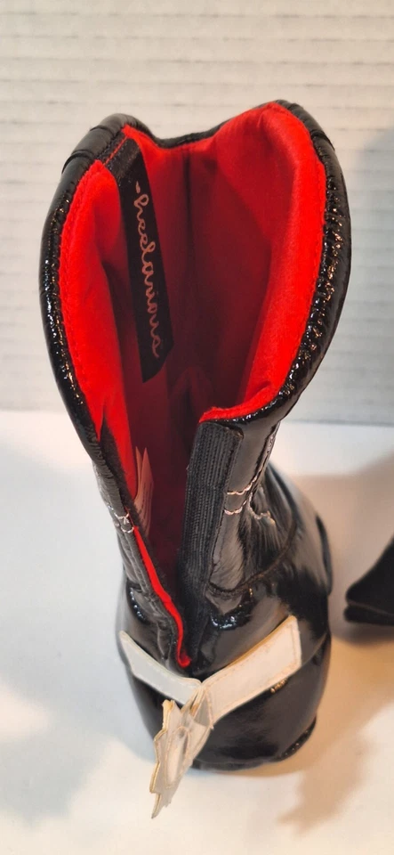 HEELARIOUS Lil' Buckaroos Black Baby Cowboy Boots Booties Shoes "JESSE" New 0-6 - Image 3 of 4