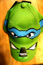 NINJA TURTLES NICKELODEON YOUTH GREEN SNAP BACK BALL CAP/SIZE OSFM/NEW