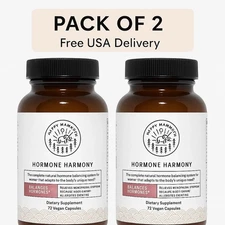 Pack of 2 - Happy Mammoth Hormone Harmony 72 Vegan Capsules