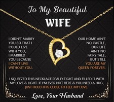 Anniversary gift to my wife, Wife birthday gift from husband, wife necklace