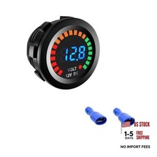 Waterproof Voltmeter for Car, DC LED Digital Display Voltage Gauge 1 PCS 12V