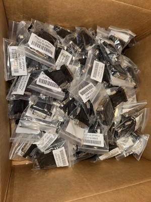 Lot Of 105 DVI to VGA Adapter DVI-I 24+5 Male VGA Female Monitor Connector