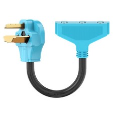 3 Prong 30 Amp to 110V Dryer Distribution Adapter Cord, NEMA 10-30P Male to 3...