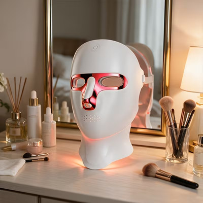 7 Color LED Face Neck Mask Light Therapy Wireless Rechargeable Skincare