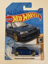 Hot Wheels 1998 Subaru Impreza 22B STi-Version HW J-Imports 1/10 Blue 