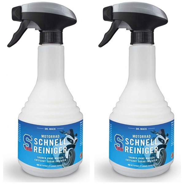 2 X S100 Motorrad Schnellreiniger 500Ml 2430 Ohne Wasser Insektenentferner-image