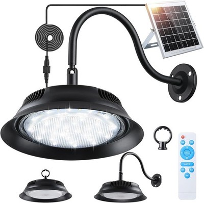 Solar Barn Lights Outdoor, Bright Solar Shed Lights with Two Installation Option