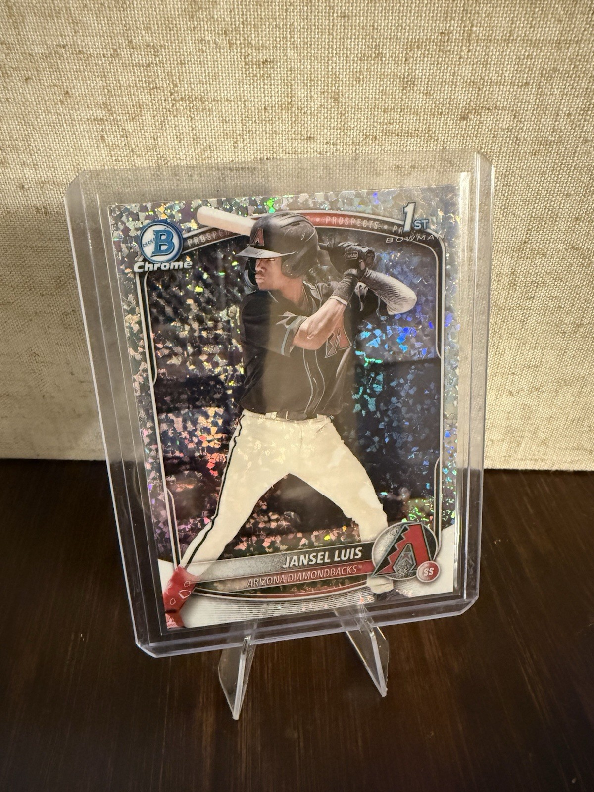 Jansel Luis 2025 Bowman 1st Chrome Prospects #BCP-84 Mini-Diamond Refractor