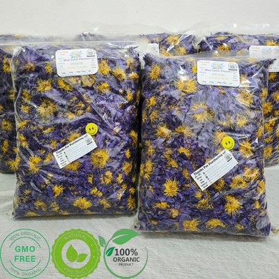 Blauer Lotus (Nymphaea caerulea) 100% biologischer natürlicher handverlesener Blumen Kräutertee