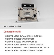 Granzon GPU Water Block For GIGABYTE AORUS RTX3060 TI ELITE/VISION 12G