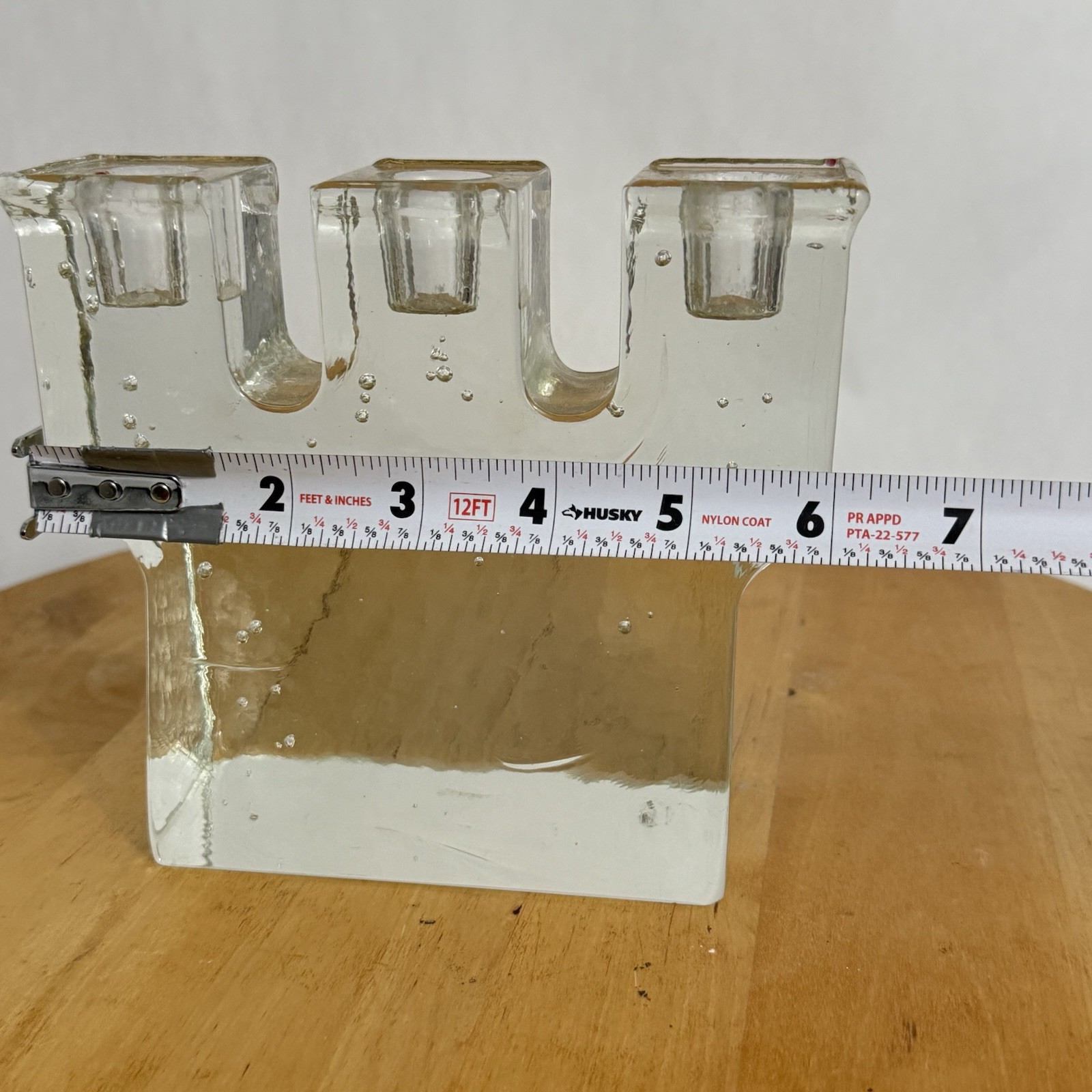 MCM Jens Quistgaard Dansk Candelabra Triple Ice Block Candlestick Holder Denmark