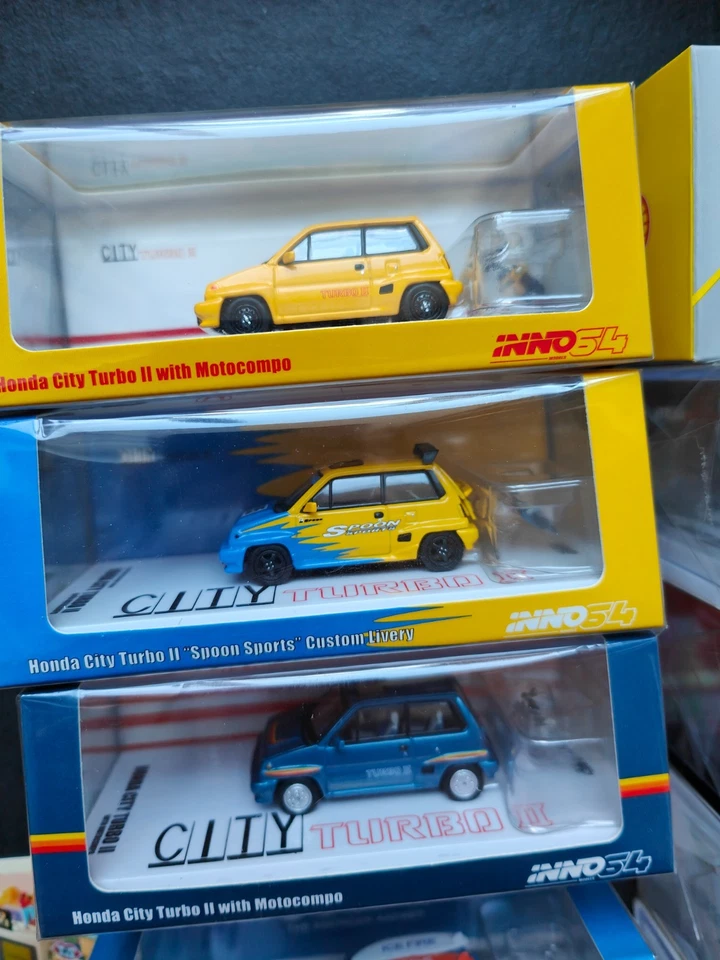 Inno64 Honda City Turbo II w/ Motocompo (11 Models) COMPLETE COLLECTION - Immagine 3 di 4