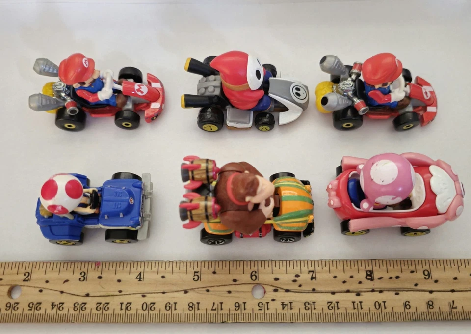 Super Mario Kart Hot Wheels Lote Die Cast Lote De 12 Coches Foto 3 de 4