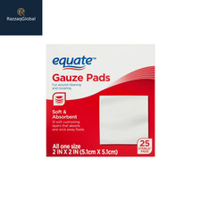 Equate Gauze Pads, 2" x 2", 25 Count