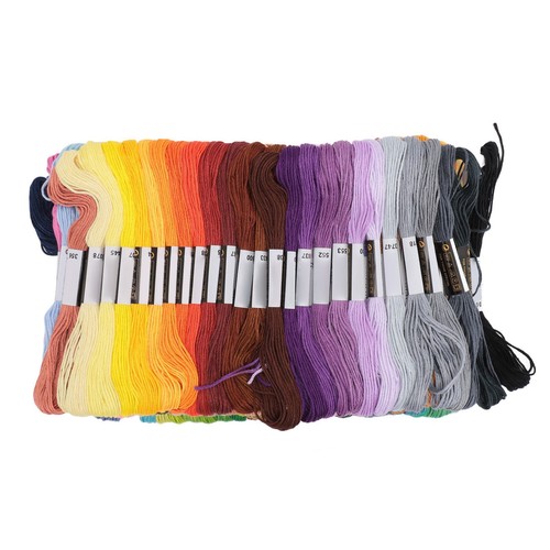 100 Skeins Embroidery Thread Polyester 6 Strands Bright Rich Colors Embroi. - Picture 4 of 12