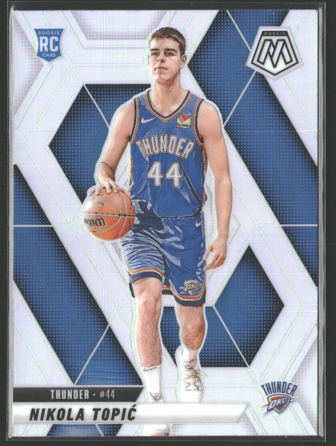 Nikola Topic 2024-25 Panini Mosaic Silver #242 RC Oklahoma City Thunder