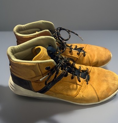 Mens- Caterpillar Casual Hiking Boots- SZ 12US High Cut / Light Brown Suede
