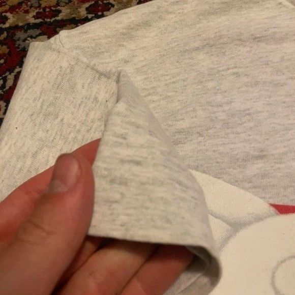 VTG 80s 90s Disney Mickey and Co. mouse cartoon big graphic tshirt L USA gray - Image 4 of 4