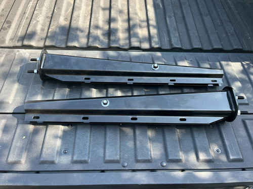 United Pacific 30" Black Heavy Duty Mud Flap Hanger 2-1/2" Bolt Pattern PN 10655