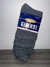 NWT Vintage NOS Gitano Socks Basics Dark Heathered Gray Slouch Y2K 9-11 USA