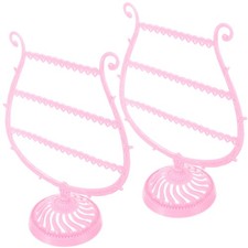 2 Pcs Jewelry Organizer Displays Earring Storage Stand Hanger Rack