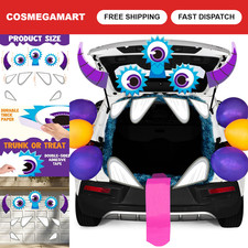 Halloween Monster Trunk or Treat Car Decorations Kit - SUV Outdoor Decor, Haunte