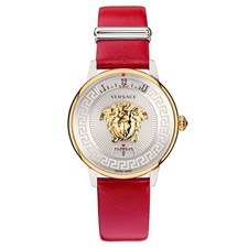 Versace Medusa Icon Women's Quartz Silver Dial Leather Watch VEZ200121